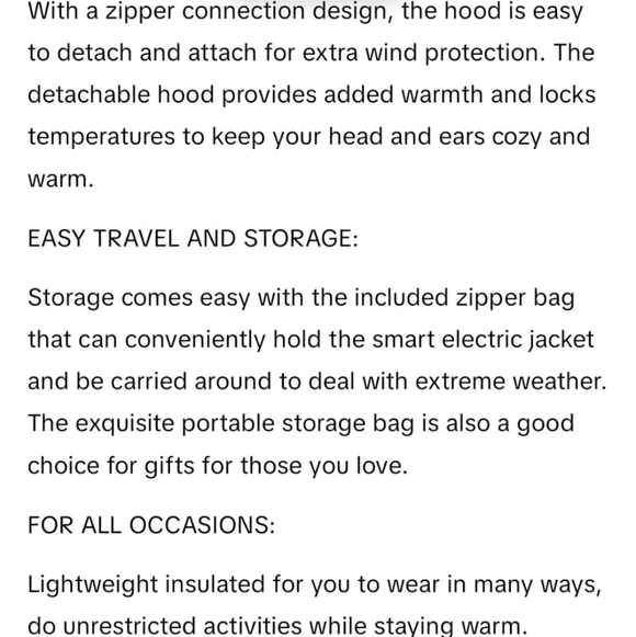 Heated Jacket - NO BATTERY Pack - Brand New - Picture 5 of 5